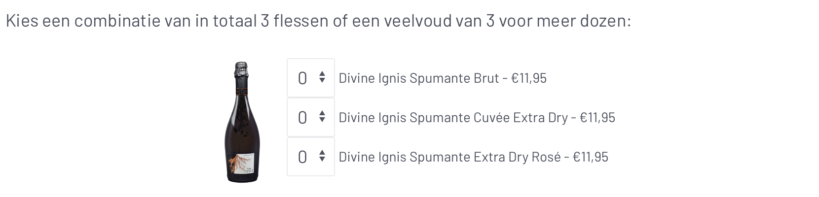 Formulier met iDEAL productverkoop